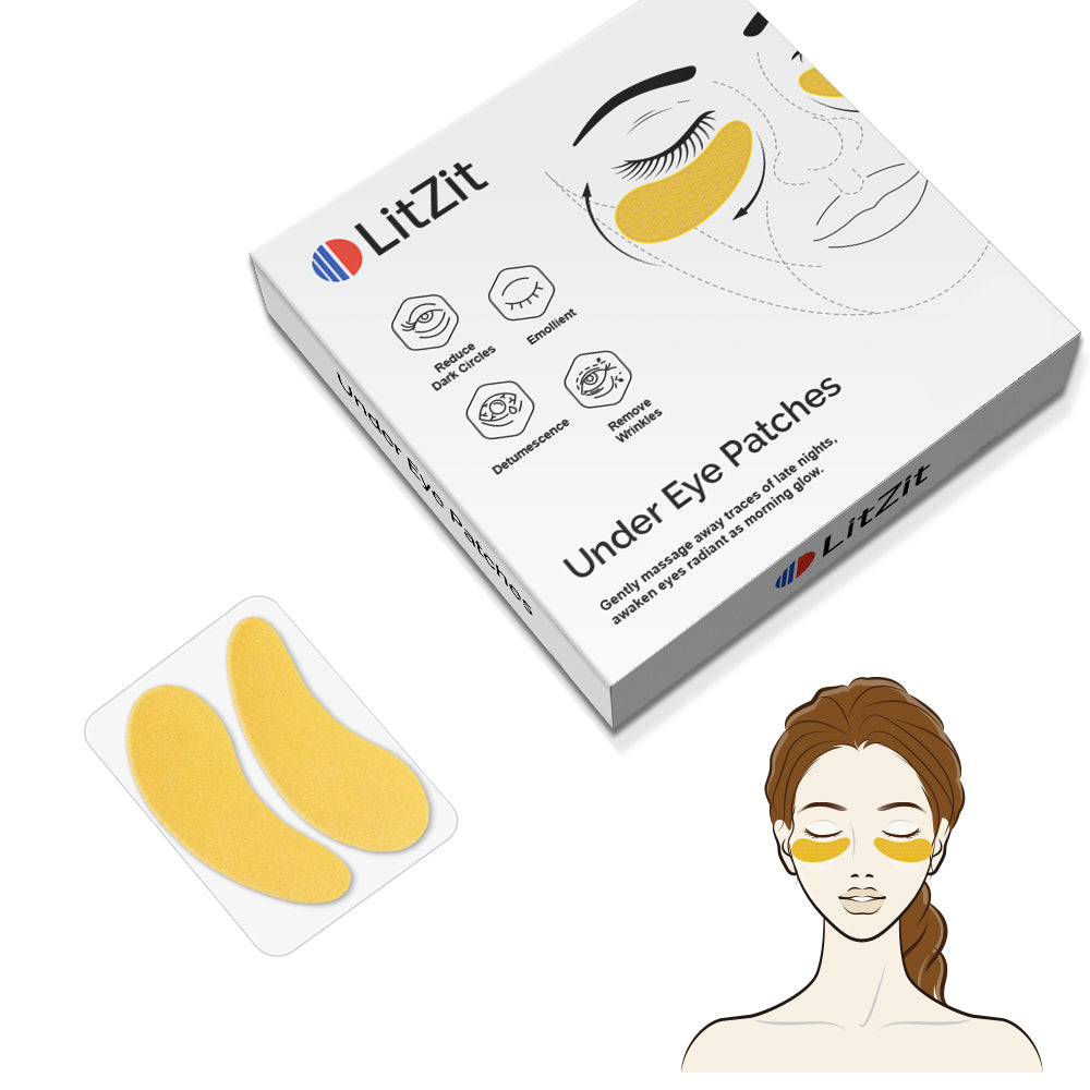 LIT ZIT Reusable Under Eye Patches – Dark Circle & Puffiness Relief | Instant Depuffing & Hydration