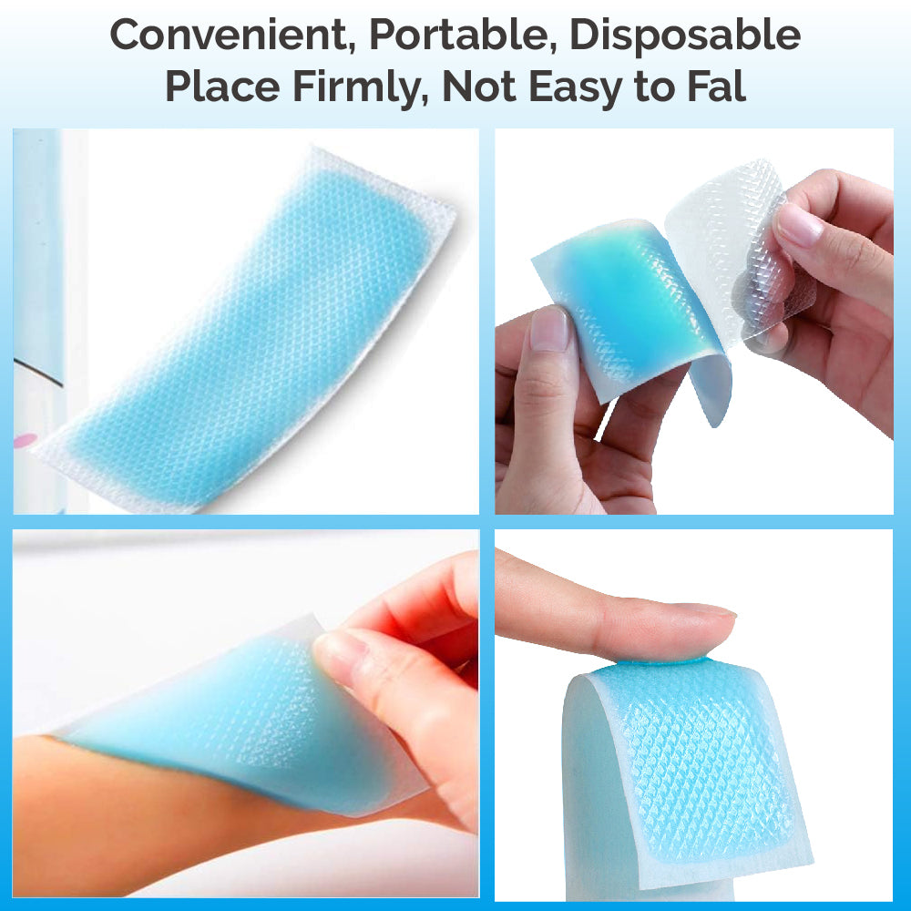 Cooling Gel Patches - Patches for Fever Discomfort & Pain Relief, Cooling Relief Fever Reducer
