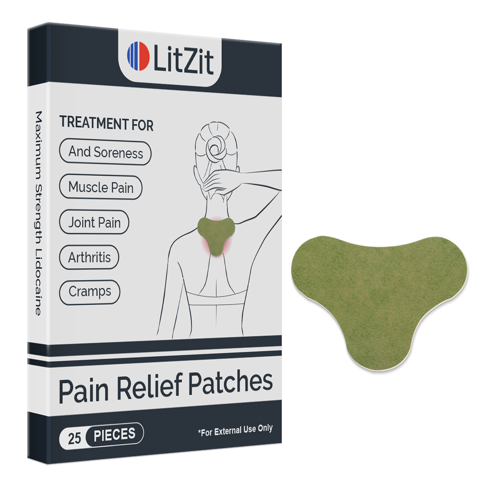 LIT ZIT Pain Relief Patches For Muscle and Knee Pain