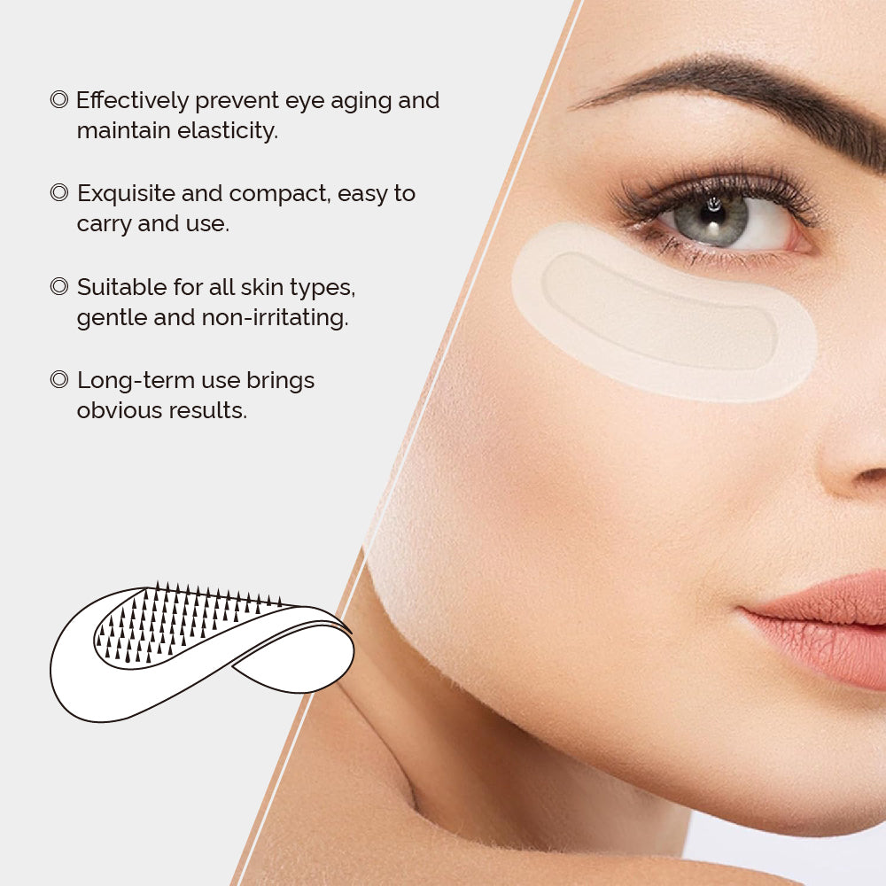 Microneedle Patches – Undereye, Forehead, Crow’s Feet & Smile Lines Treatment Pack of 4