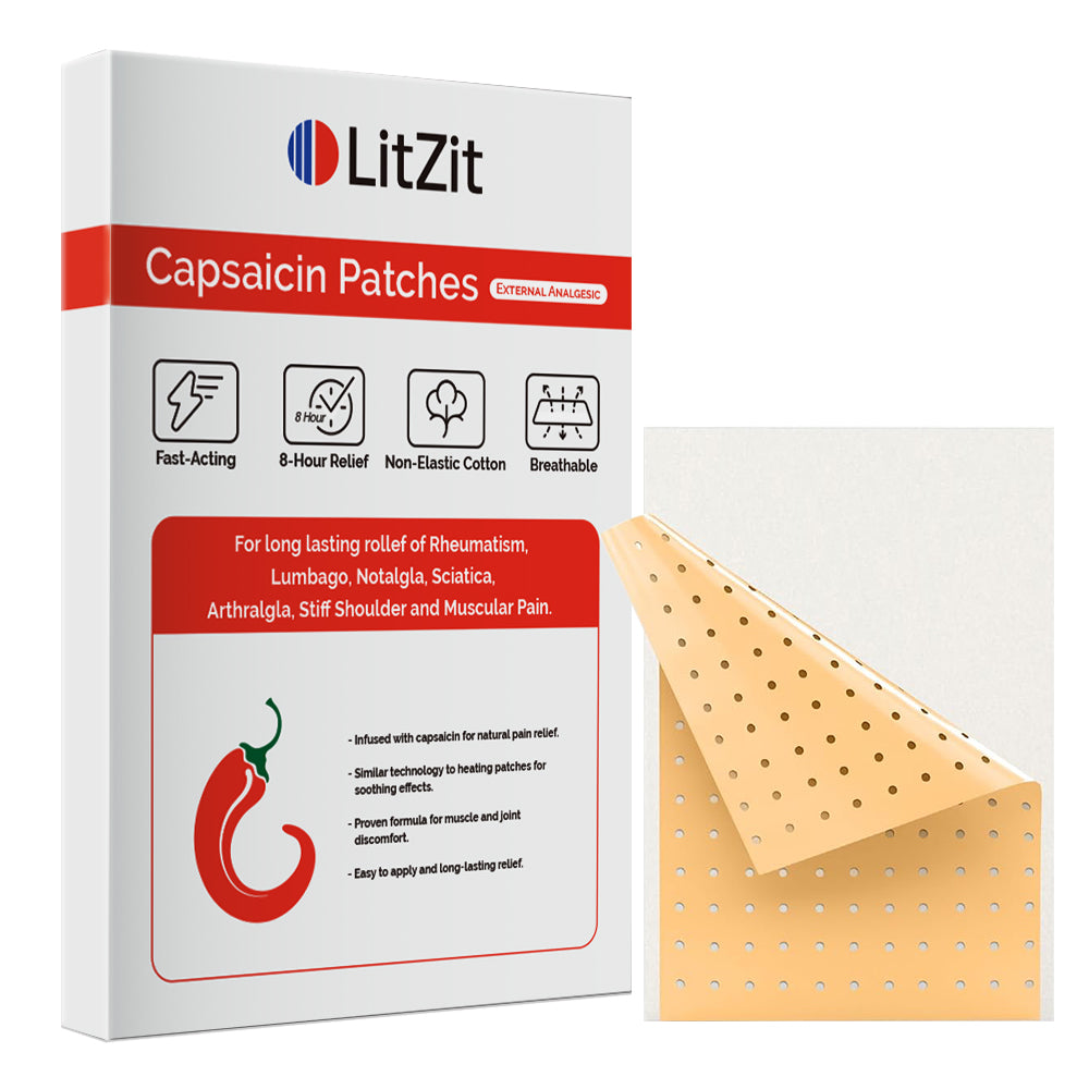 Capsaicin Pain Relief Patches – Natural, Deep-Targeted Relief for Muscle & Joint Pain