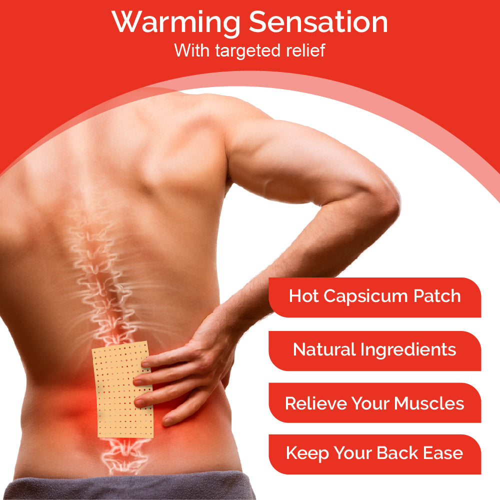 Capsaicin Pain Relief Patches – Natural, Deep-Targeted Relief for Muscle & Joint Pain