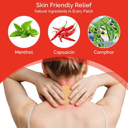 Capsaicin Pain Relief Patches – Natural, Deep-Targeted Relief for Muscle & Joint Pain